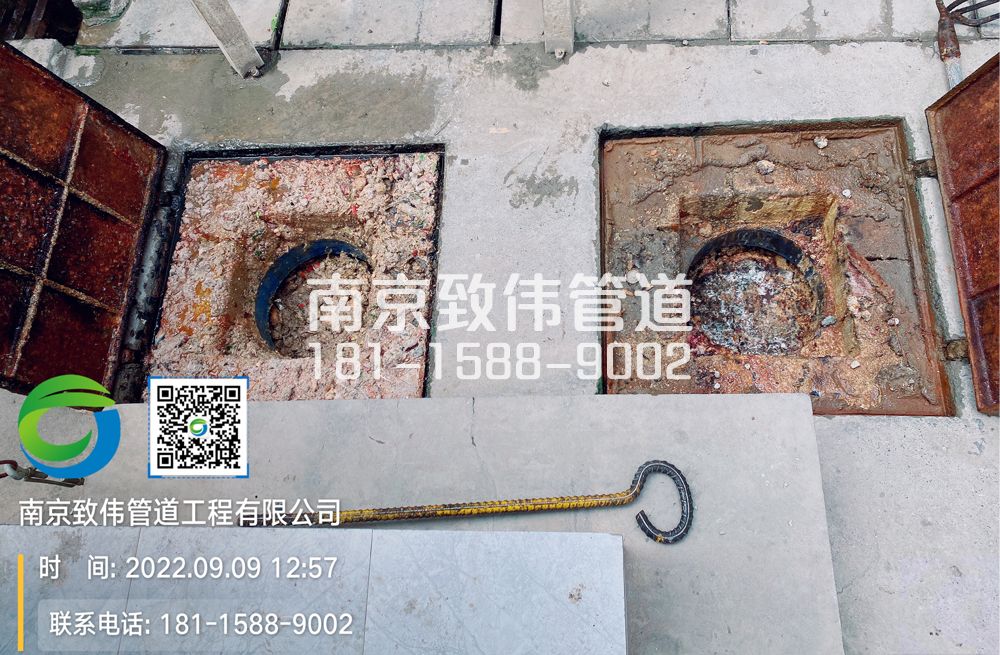 尧胜村工地食堂隔油池油污清理施工现场
